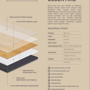 SPC ALMAFLOR 4,5 mm DUORA ESSENTIAL - SMOKY ASH